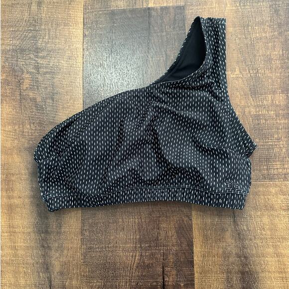 Albion Fit Midnight Dash Icon Crop Swimsuit Bikini Top Size Medium - Picture 4 of 7